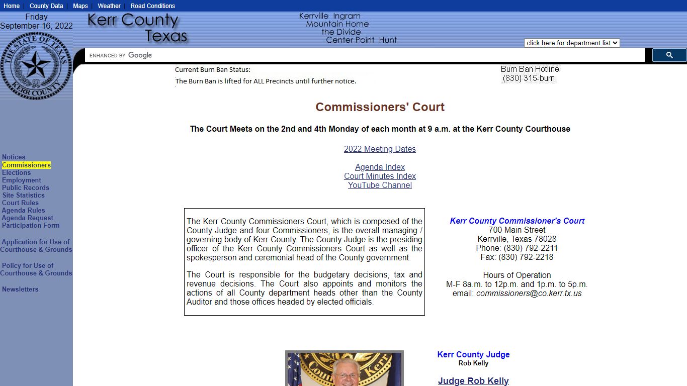 Kerr County Commissioners Court